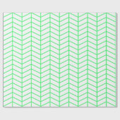 Chevron Wrapping Paper - Light Green on White |XL| Cadeaupapier (Vlak)
