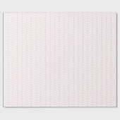 Chevron Wrapping Paper - Light Roze op White Cadeaupapier (Vlak)