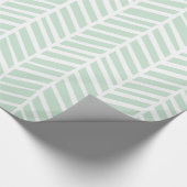 Chevron Wrapping Paper - Mint Cadeaupapier (Hoek)