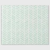 Chevron Wrapping Paper - Mint Cadeaupapier (Vlak)