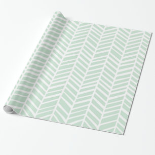Chevron Wrapping Paper - Mint Cadeaupapier