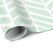 Chevron Wrapping Paper - Mint Cadeaupapier (Rol Hoek)