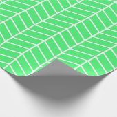 Chevron Wrapping Paper - White on Light Green |XL| Cadeaupapier (Hoek)