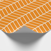 Chevron Wrapping Paper - White on Oranje |XL| Cadeaupapier (Hoek)