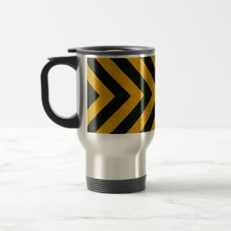 Chevron Yellow Black Hazard Stripes Reisbeker