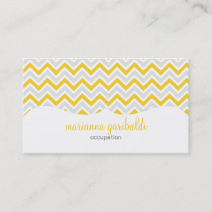 Chevron Yellow en modern professioneel Visitekaartje