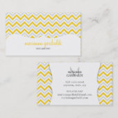 Chevron Yellow en modern professioneel Visitekaartje (Voorkant / Achterkant)