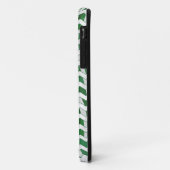 Chevron Zebra Green en White Print Case-Mate iPhone Case (Achterkant/links)