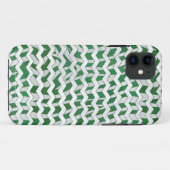 Chevron Zebra Green en White Print Case-Mate iPhone Case (Achterkant (horizontaal))