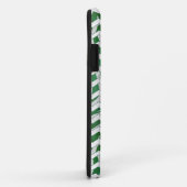 Chevron Zebra Green en White Print Case-Mate iPhone Case (Achterkant/rechts)