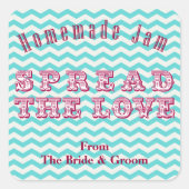 Chevron zelfgemaakte conserven inblikken Stickers (Voorkant)