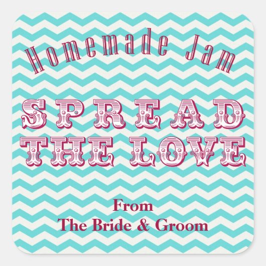 Chevron zelfgemaakte conserven inblikken Stickers (Voorkant)