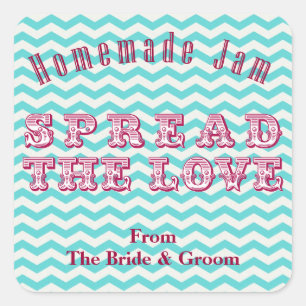 Chevron zelfgemaakte conserven inblikken Stickers