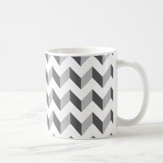 Chevron Zig Zag Gray Koffiemok