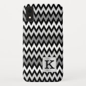 Chevron Zig Zag Monogram met Kleurkeuze Case-Mate iPhone Case (Achterkant)