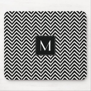 Chevron Zig Zag Patroonmonogram Muismat