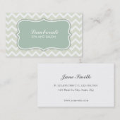 Chevron Zig Zag Pattern Elegant Makeup Artist Visitekaartje (Voorkant / Achterkant)