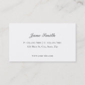 Chevron Zig Zag Pattern Elegant Makeup Artist Visitekaartje (Achterkant)