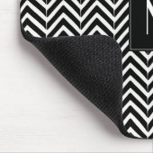 Chevron Zig Zag Pattern monogram Muismat (Hoek)