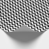 Chevron Zig Zag Pattern Pastel Black White Scandi Cadeaupapier (Hoek)
