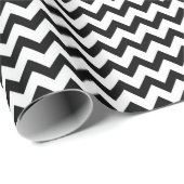 Chevron Zig Zag Pattern Pastel Black White Scandi Cadeaupapier (Rol Hoek)