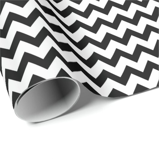 Chevron Zig Zag Pattern Pastel Black White Scandi Cadeaupapier (Rol Hoek)