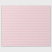 Chevron Zig Zag Pattern Pastel Pink White Cadeaupapier (Vlak)