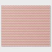 Chevron Zig Zag Pattern Terracotta White Scandi Cadeaupapier (Vlak)