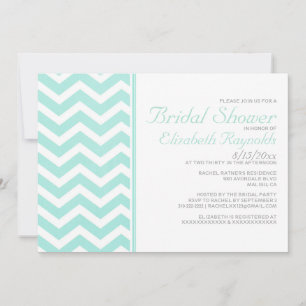  Chevron Zigzag Bridal Shower Invitations Kaart