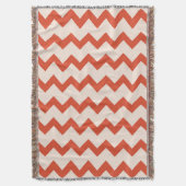 Chevron zigzag design natuurrood roze deken (Voorkant Verticaal)