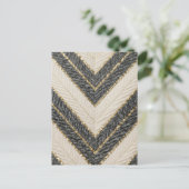 Chevron Zigzag Glam Patroon Briefkaart (Staand voorkant)