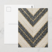 Chevron Zigzag Glam Patroon Briefkaart (Voorkant / Achterkant)
