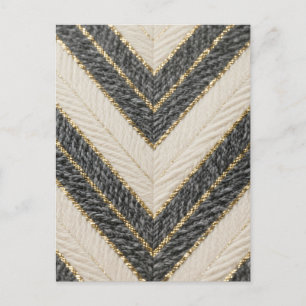 Chevron Zigzag Glam Patroon Briefkaart