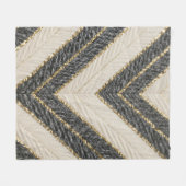 Chevron Zigzag Glam Pattern Fleece Deken (Voorkant (Horizontaal))