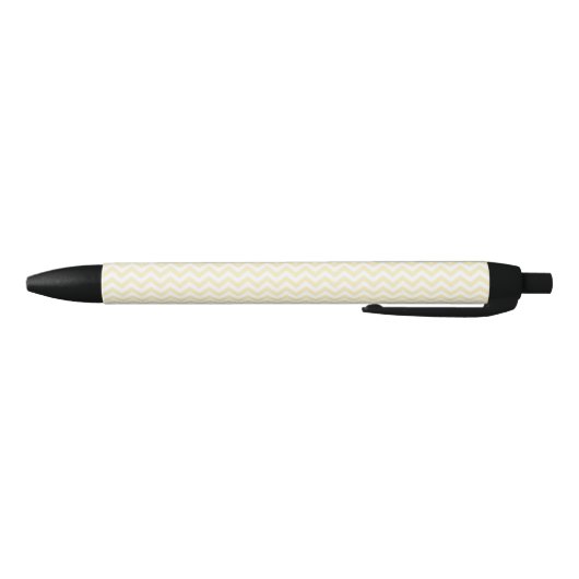 Chevron Zigzag Lines Blond Zwarte Inkt Pen (Bodem)