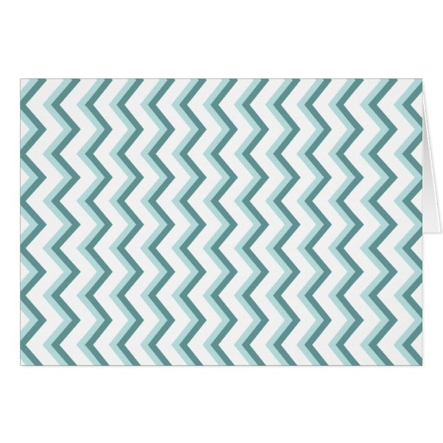 Chevron ZigZag patroon in Mint Green (Voorkant Horizontaal)