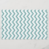 Chevron ZigZag patroon in Mint Green Briefpapier (Voorkant)