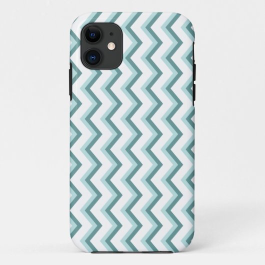 Chevron ZigZag patroon in Mint Green Case-Mate iPhone Case (Achterkant)