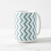 Chevron ZigZag patroon in Mint Green Koffiemok (Voorkant rechts)