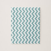 Chevron ZigZag patroon in Mint Green Legpuzzel (Verticaal)