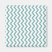 Chevron ZigZag patroon in Mint Green Magneet (Voorkant)