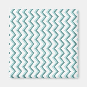 Chevron ZigZag patroon in Mint Green Magneet