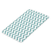 Chevron ZigZag patroon in Mint Green Magneet (Linkerzijde)