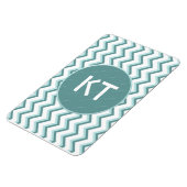Chevron ZigZag patroon in Mint Green Magneet (Linkerzijde)