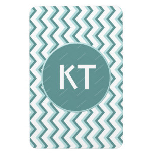 Chevron ZigZag patroon in Mint Green Magneet