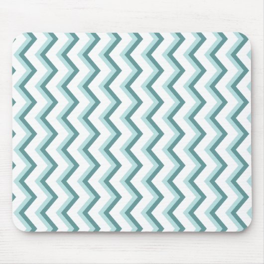 Chevron ZigZag patroon in Mint Green Muismat (Voorkant)