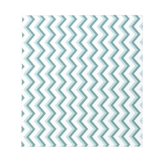 Chevron ZigZag patroon in Mint Green Notitieblok (Voorkant)