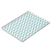 Chevron ZigZag patroon in Mint Green Notitieboek (Linkerzijde)