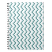 Chevron ZigZag patroon in Mint Green Notitieboek (Voorkant)