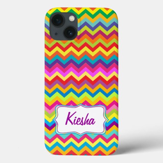Chevron zigzag patroon meerkleurige ifoondoos Case-Mate iPhone case (Achterkant)